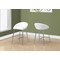 Monarch Specialties Bar Stool, Set Of 2, Counter Height, Kitchen, Metal, Pu Leather Look, White, Chrome, Contemporary I 2296 - alternate 3